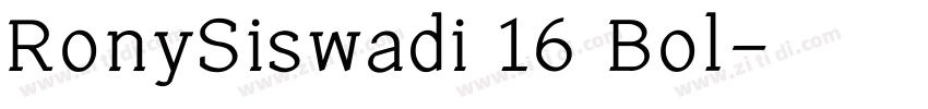 RonySiswadi 16 Bol字体转换